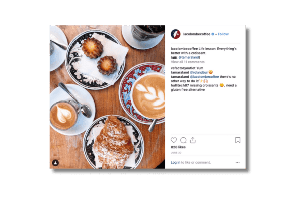 Customers sharing restaurant experiences on Instagram